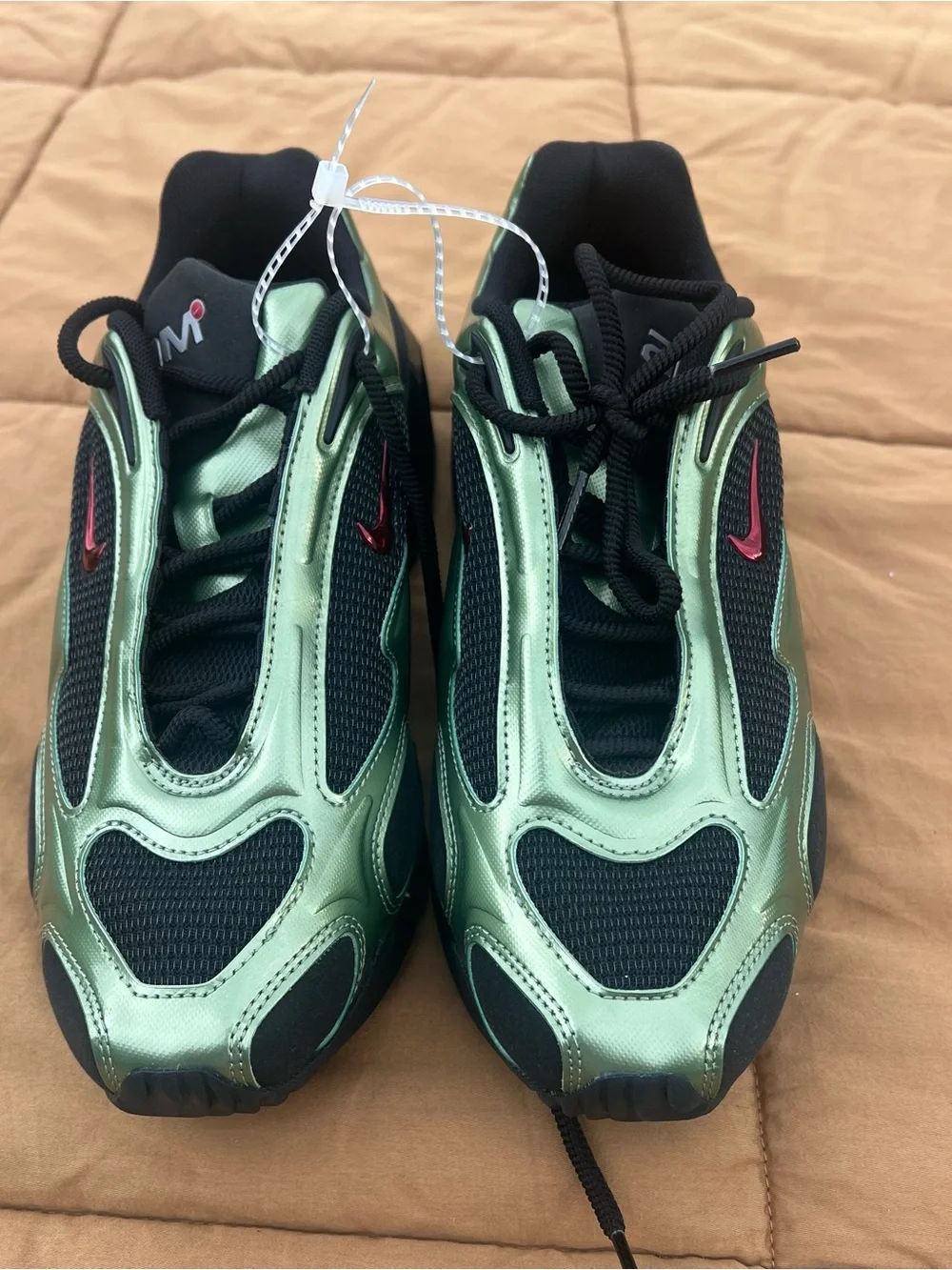Nike AirMax Muse Metallic Oil Green Colorway Athleisure Streetwear Sneakers